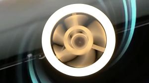 SG【READY STOCK】LED Ceiling Fan Light Smart Ceiling Fan Light Fan Light Illuminated Fan 360° Rotating Kitchen Exhaust Toilet Fan Mini Fan With Light For Bedroom/Office/Living Room360°LED吊扇灯/风扇灯/照明风扇