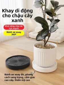 QINFEI | Đĩa Đỡ Cây Dễ Di Chuyển Nhựa