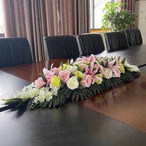 Office Meeting Room Table Flowers Artificial Decorative Silk Flowers Business Etiquette Desk Flowers Office Decoration