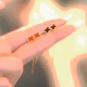 Bestella💗Anting Rumbai Sederhana Wanita Anting Rantai Panjang Semanggi Empat Daun/Earrings COD