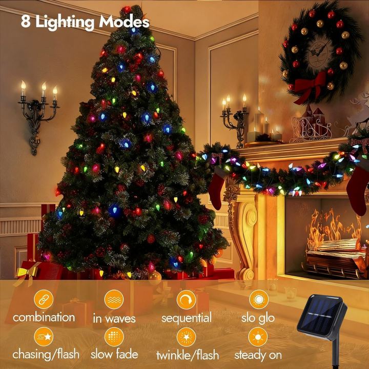 1pc%2020/50%20LED%20Christmas%20Strawberry%20Light%20Solar%20Powered%20Waterproof%20Fairy%20Lamp%20With%208%20Light%20Modes%20For%20Xmas%20Tree%20Yard%20Party%20Decor%20-%20Image%204