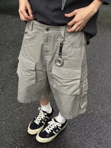 Quần Short Công Sở Nam American Retro Five Pockets Dáng Rộng Mùa Hè Thường Ngày Thẳng Quần Short Công Sở Five Minutes