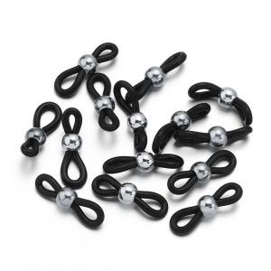 50pcs/lot Silicone Eyeglass Chain End Connectors For DIY Sunlgass Holder Necklace Hanging Rope Hook Accessories ﻿