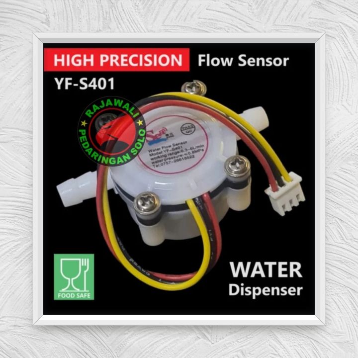 WATER FLOW METER ARDUINO YF-S401 SENSOR ARUS AIR DISPENSER | Lazada ...
