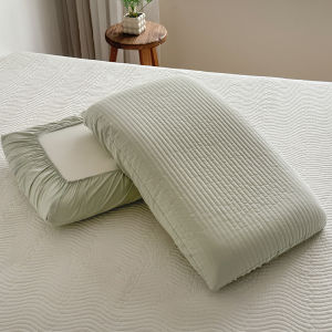 Kiss Dear | 100 Cotton Quilted Pillow Covers with Pads for Summer Pair Set
