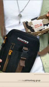 Tas Selempang Bahu Pria AKHTAR Slingbang Trendy Casual Murah