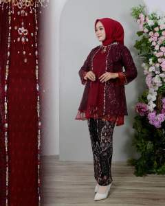 Kebaya Tunik Springkel Ld 120cm| Kebaya Tile Bordir| Kebaya Wisuda| Kebaya Lamaran| Kebaya Pesta| Kebaya Kondangan| Kebaya Viral|