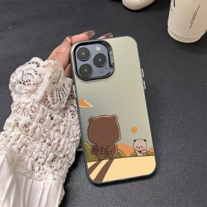 Couples Silver Colorful Floral Phone Case for iPhone 17 pro Max 13/12 Mini Huawei 7/8 Honor 16/15 pro Xiaomi 11 Redmi 14 plus Anti-Fall