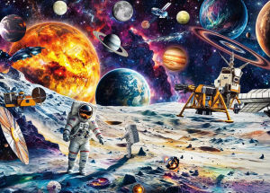 500/1000/1200/2000PCS Adult Space Jigsaw Puzzle Stress Relief Entertainment Toys Streetscape Landscape Paper Puzzles Gift