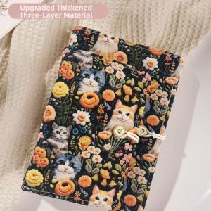 Handmade Cloth Hardcover Notebook Durable Detachable