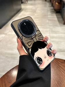 NAZHIMING | Mirror Big-Eye Design Luxury Korean Style Makeup Mirror Shockproof Phone Case