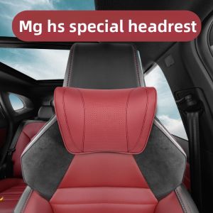 Specialized Mg Hs Neck Support Pillow Car Seat Cushion Vehicle Backrest Pad Artificial Leather Simple Style All Seasons