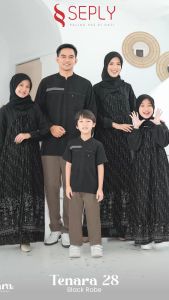 SARIMBIT SEPLY 2025 TENARA 28 BLACK ROBE TERBARU GAMIS DAN KOKO KELUARGA LEBARAN KEKINIAN PREMIUM TERMURAHHH