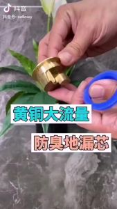 Katup Penutup Saluran Air Wastafel Dapur Bahan Kuningan/ Kamar Mandi Satu Arah Anti Bau Tikus