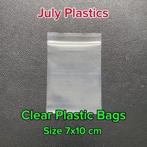 ถุงซิปใส 7x10 ซ.ม. Model A แพค 100 ใบ ถุงพลาสติกมีซิปรูด สะดวกในการแยกและจัดระเบียบสิ่งของ กันน้ำกันชื้นกันฝุ่นละออก Clear Plastic Bags Size 7x10 cm