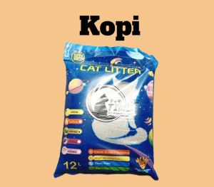 Pasir kucing gumpal wangi Timo 12 lt premium bentonite cat litter clump (Max 1 Zak setiap pesanan)