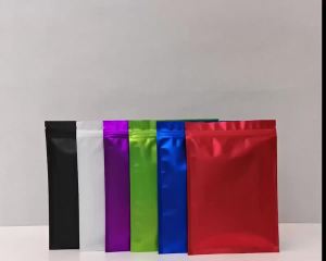 100pcs Matte Colorful Ziplok Bags Resealable Pouch for Food Storage Candy Cookie Cosmetic Jewelry Valentines Day Gift Packaging