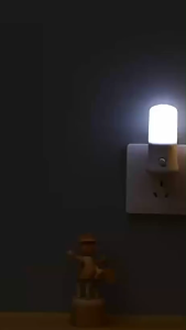 Đèn Ngủ LED Cắm Điện Bo Gou Có Công Tắc Bật Tắt - Đèn Led Ngủ 2 Màu Ánh Sáng Trắng/Vàng Dịu Nhẹ Công Suất 2W - Đèn Ngủ Cắm Điện Bóng Đèn Led Đèn Trang Trí Đèn Led Ngủ