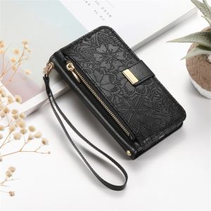 szhaiyu | Wrist Strap Wallet Card Slot Phone Case For Samsung Galaxy S25 Edge S26 Ultra S24 FE A57 A37 A06 A16 A26 A56 A36 A55 A35 A25 A15