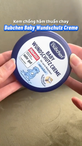 Kem bôi giảm ngừa hăm mẩn ngứa thuần chay cho bé từ sơ sinh Bubchen Baby Wundschutz 150ml
