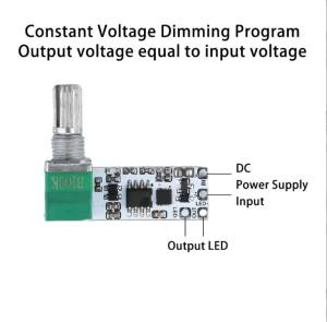 DC3.7V-24V LED Dimmer Infinitely Variable LED Constant Voltage Dimming Module With Switch For LED Strip Controls Live Fill Light