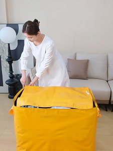 【SG Seller】House Moving Bag/Big Storage Bag/Extra Large Canvas Bag with Handles/Clothes Quilt Storage Storage Bag