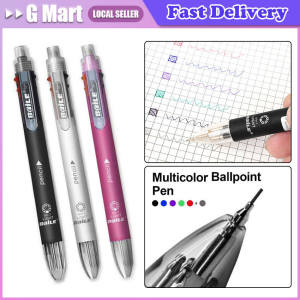 6 Colors Pen Creative Multicolor Ballpoint Pen with 5 Colors Ball Pen 1 Automatic Pencil Multifunction Pen Office School Supply
