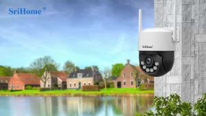 8MP 4K IP Camera 2.4G&5G WIFI Crying Detection PTZ Camera Smart Home Outdoor Camera Surveillance Monitor Srihome Wireless Camera