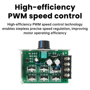 Aideepen | 40A PWM 9-55V DC Motor Speed Controller Module 9V 12V 24V 36V 48V Adjustable Pump Speed Regulator Control Motor Governor Switch