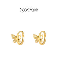 YIPIEYINA | Refined Stylish Butterfly Earrings 9K Gold