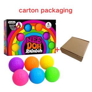 New Schylling Needoh Rainbow Teenie Stress Ball Fidget Toys Blind Box surprises Anti-stress Sensory Squeeze Party Toy gifts