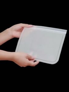 Reusable Silicone Food Bag Kantong Penyimpanan Makanan Kedap Udara Zipper Pouch
