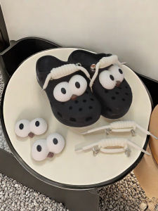 หัวเข็มขัดตกแต่งรองเท้า DIY ตาโต น่ารัก ตลก แหวนรองเท้า เครื่องประดับแฟชั่นสำหรับผู้หญิง