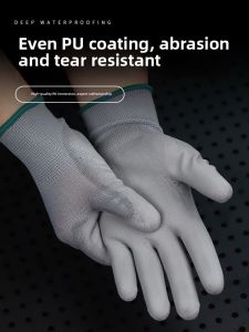 Terrain Kun | Thin PU Palm Coated Gloves Wear-resistant Cut-resistant Slip-resistant Breathable Dust-free Static-free