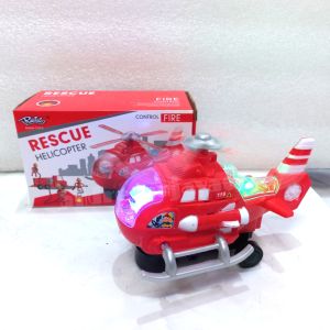 Mainan Helicopter Baterai Rescue Helicopter Bump Go Nyala Lampu Dan Suara no 777-96