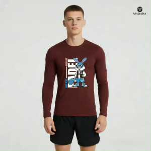 Madaha Kaos Baju Lengan Panjang Dry fit Jersey Olahraga Padel Lest Play