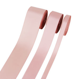 Ribbon House | (10 Meters) 10/25/40/50mm Pink Meat Double Face Satin Ribbon Polyester High Quality Wholesale Christmas Lace Ribbons
