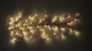 72/96 Cherry Blossom Vine String Lights Glowing Cherry Blossom Branch Lights Flexible Blossom Vine Lights 8 Mode For Home Decor