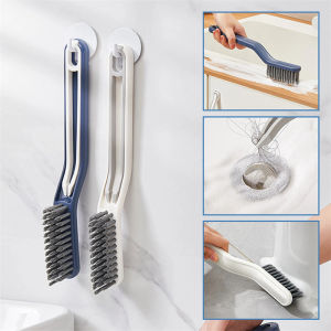 2 In1 Detachable Cleaning Brush Multifunctional Floor Seam Brush Corner Gap Detailing Cleaning Tool Bathroom Gap Floor Hair Clip Brush
