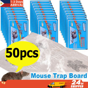 50pcs Portable Mouse Trap Board / Rat Paste Poison Household Mice Sticky / Super Strong Mouse Glue Board / Rat Snake Sticky Pad Board / Pest Control Mouse Traps