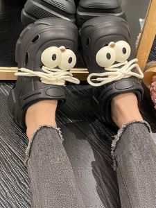 EVA Material Thick Bottom Sandals Womens Summer Outdoor Anti-slip Odor Resistant Beach Shoes New Style Head Covered Slippers