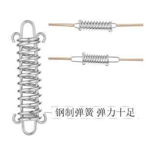 สปริงดึงเชือก สปริงดึงเชือกเต้นท์ สปริงดึงเชือกทาร์ป สปริงดึง เต้นท์สนาม 4 คน สปริง ลดแรงปะทะลม สําหรับเชือกเต้นท์ สมอบก ตัวเร่งเชือก