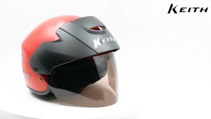 NEW COLOR ARRIVAL!!! KEITH Cruiser V3 Half Helmet Topi Keledar Separuh  -Smoke Visor / Rainbow/ Revo Visor-SIRIM APPROVED