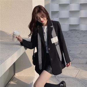 Stylish Womens Blazer by Staring as if Loose Fit with Button Details for Spring/Autumn High-End Feeling Korean Style