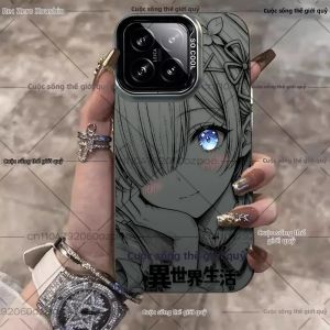 Bandai | Ốp Lưng Cứng Hình Emilia Rem Anime Dễ Thương Dành Cho Dòng Xiaomi POCO Nhẹ Chống Trầy Xước Chống Bụi Hai Lớp Chất Liệu PC Bề Mặt Mờ.