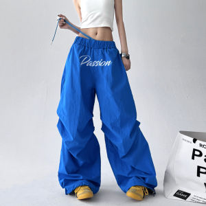 Quần Ống Rộng Cạp Cao Phong Cách Mỹ Cổ Điển Mùa Hè Mới Quần Điêu Luyện Rộng Rãi Thoải Mái Khi Nhảy Múa Quần Dài