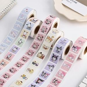 500 cute sealing stickers for childrens cartoons Sanrio cartoon stickers Black Rice Pie Tea Dog anime stickers