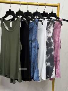 เสื้อกั๊กสปอร์ตผู้หญิง แห้งเร็ว ระบายอากาศได้ดี แขนกุด ผูกโบว์ ทรงหลวม โยคะ ออกกำลังกาย วิ่ง ฤดูร้อน 2023