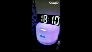Sonifer Jam Meja Digital Minimalis LED Alarm Clock dengan Sensor Suara & Sentuh