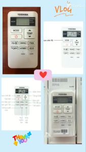 BÁN ĐIỀU KHIỂN TỪ XA ĐIỀU HOÀ TOSHIBA CHÍNH HÃNG BẢO HÀNH 1 NĂM